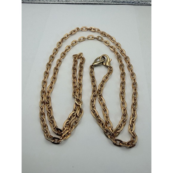 Accessories - 22" Trendy Anchor Metal Chains Purse Handle Shoulder Strap Replacement Gold Tone